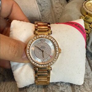 Juicy Couture Gold Crystal-Embellished Watch
